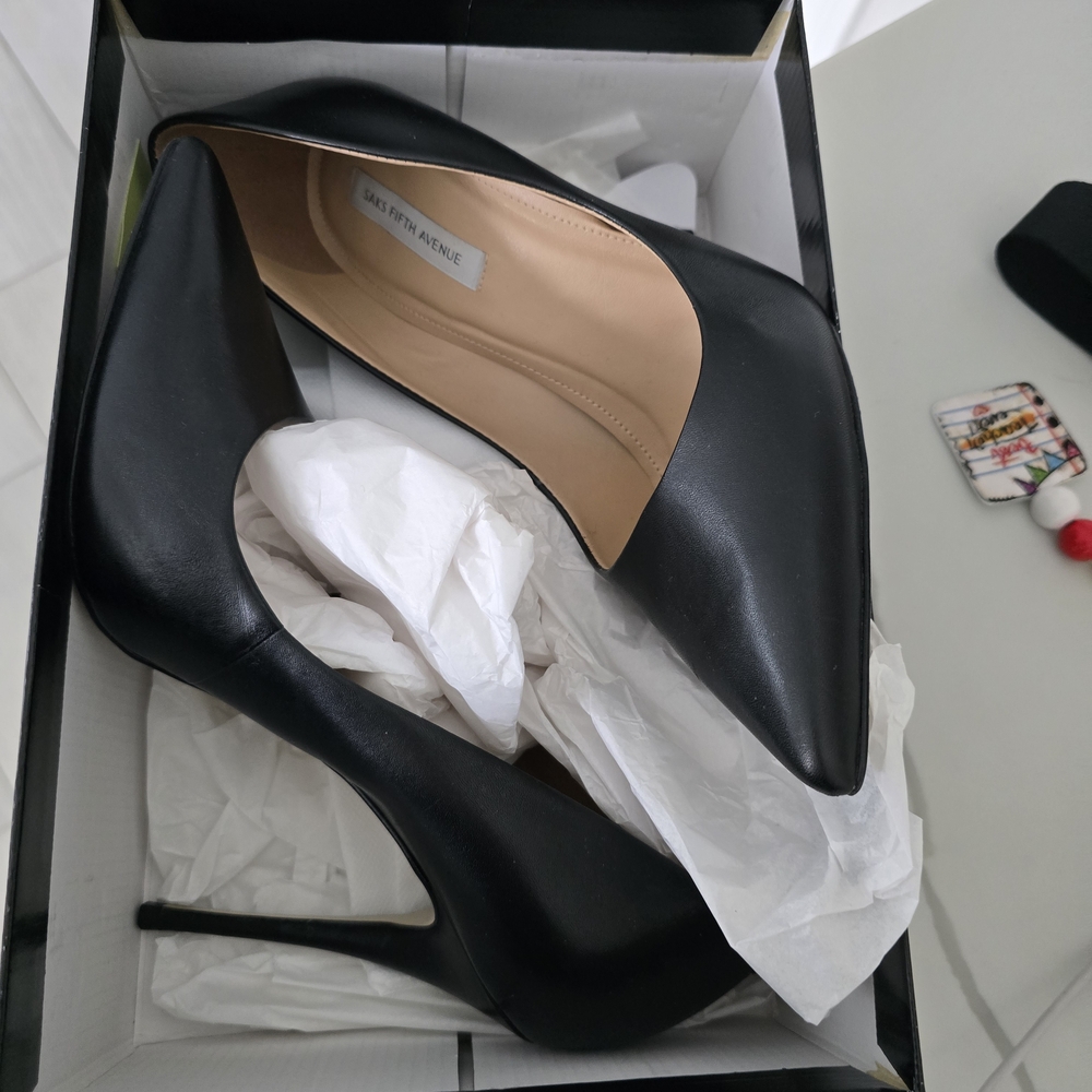 Saks Fifth Avenue Classic Black Heels